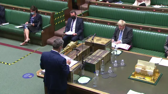 Starmer and Johnson in the Commons