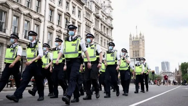 Police, in Westminster, London