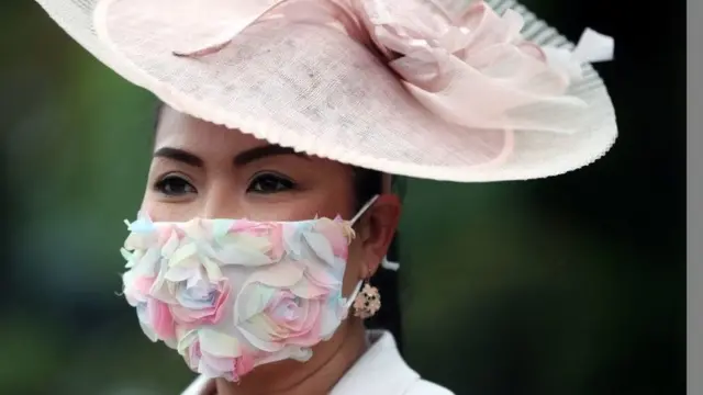 A racegoer at Royal Ascot