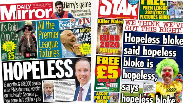 Daily Mirror and Star