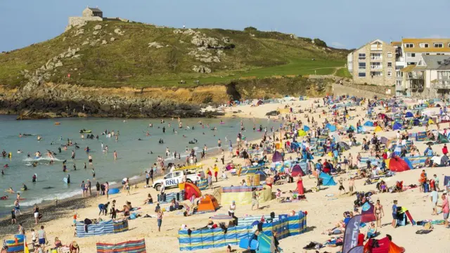 A beach in St Ives, Cornwall