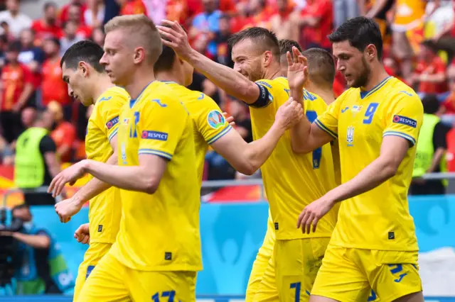 Ukraine celebrate