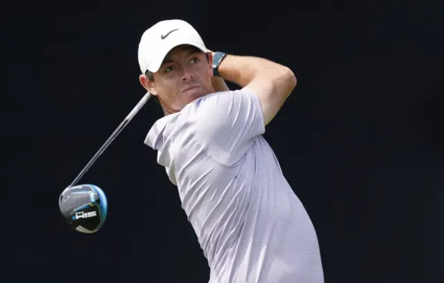 Rory McIlroy during a practice round before the US Open in 2021