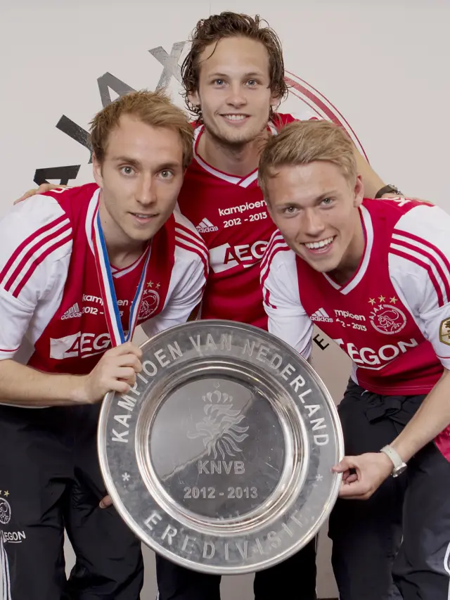 Daley Blind and Christian Eriksen