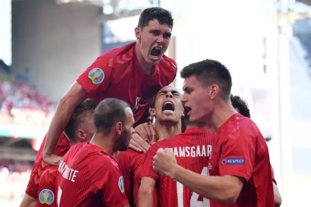 Denmark celebrate