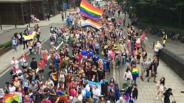 Bristol's Pride parade in 2019