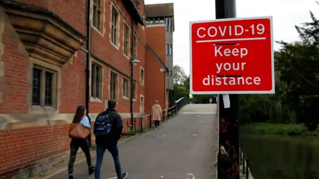 Covid warning sign