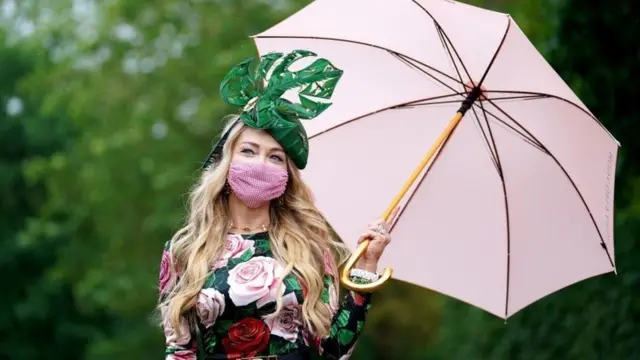 A racegoer at Royal Ascot