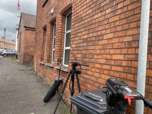 Outside DUP HQ