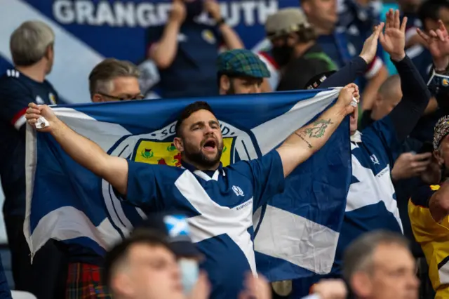 Scotland fan at Wembley