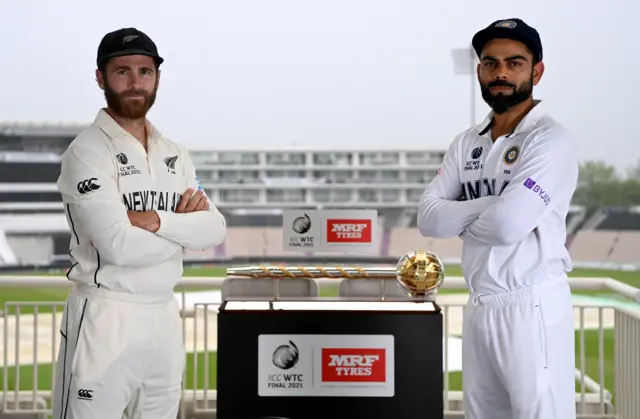 Kane Williamson and Virat Kohli