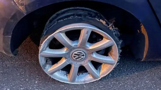 Car wheel minus tyre