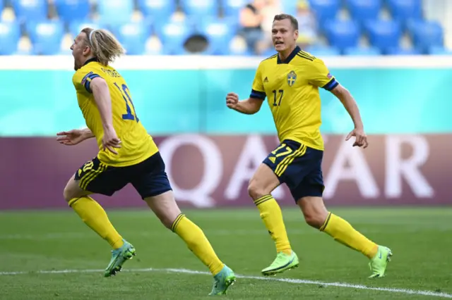 Sweden celebrate