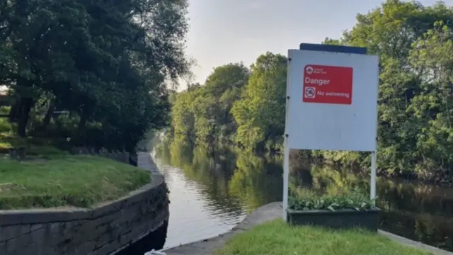 River Calder in Brighouse