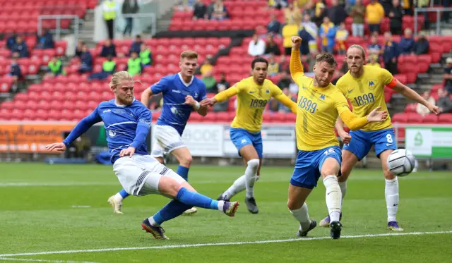 Luke Armstrong scores for Hartlepool