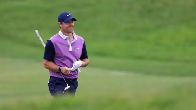Rory McIlroy smiles