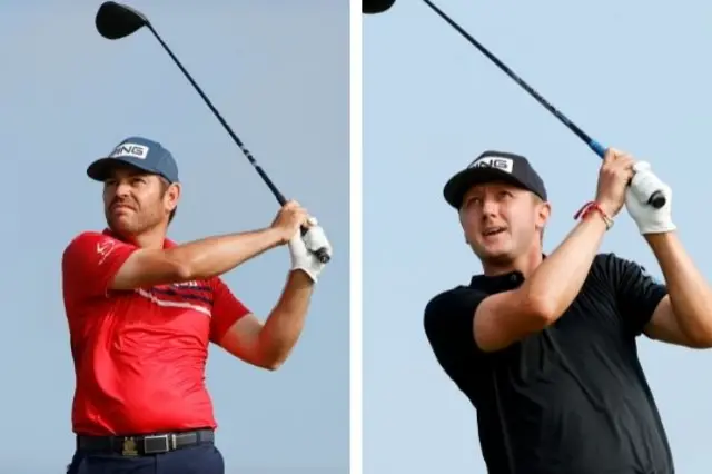 Louis Oosthuizen and Mackenzie Hughes.