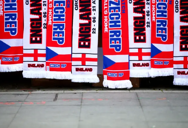 England & Czech Republic scarves