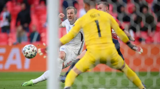 Harry Kane shoots