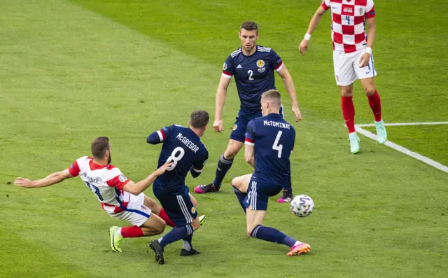 Croatia's Nikola Vlasic opens the scoring