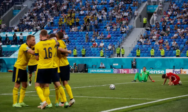 Sweden celebrate