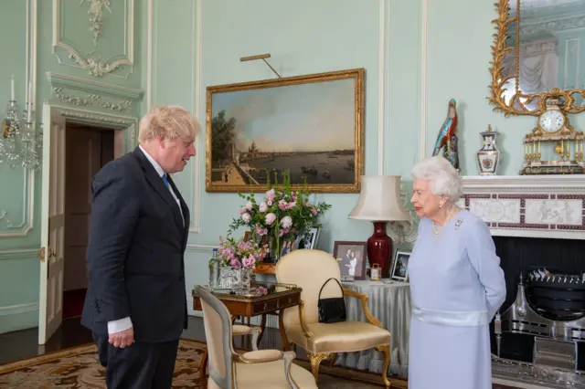 Boris Johnson and the Queen