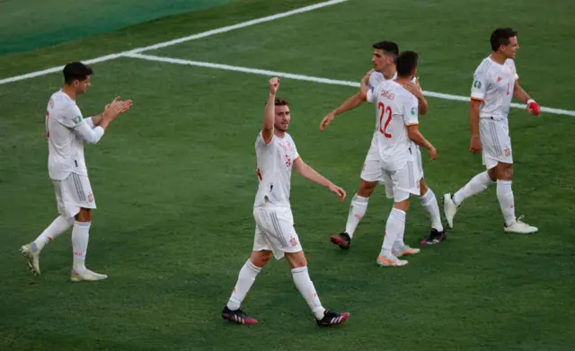 Spain celebrate