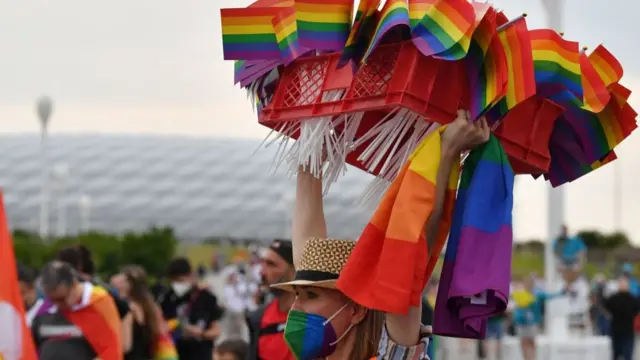 Rainbow flags