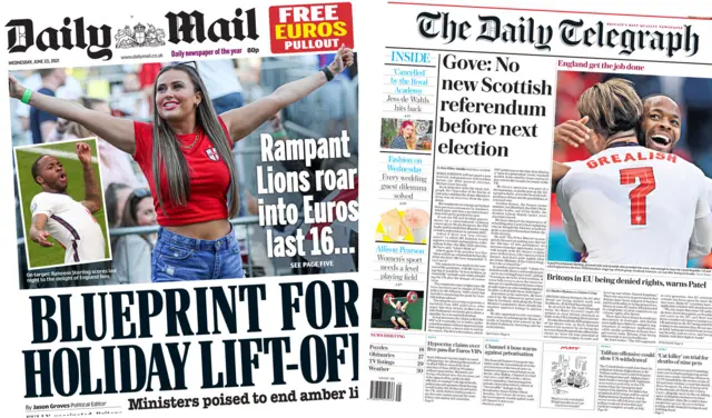 Daily Mail and Daily Telegraph