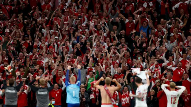 Denmark fans