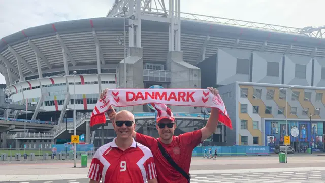 Danish fans in Amsterdam