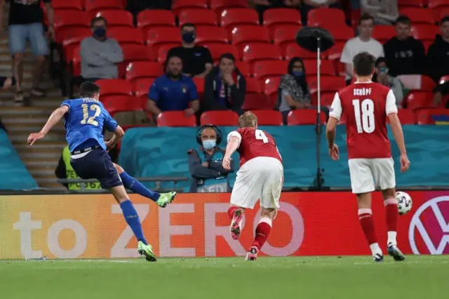 Matteo Pessina scores for Italy