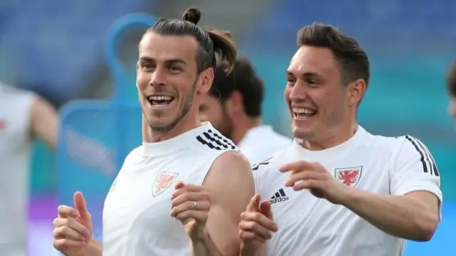 Gareth Bale and Connor Roberts