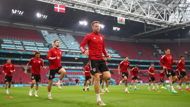 Wales training in Amsterdam