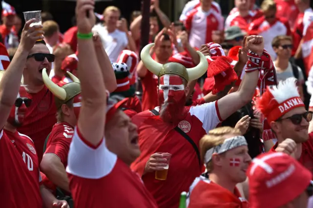 Denmark fans