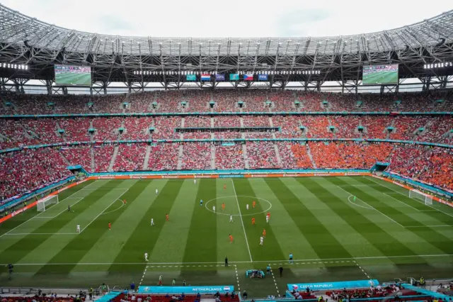 Stadium view in Budapest