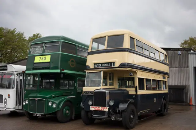 A traditional number 11 bus