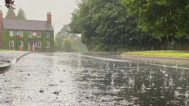 Kenilworth, Warwickshire on Monday morning