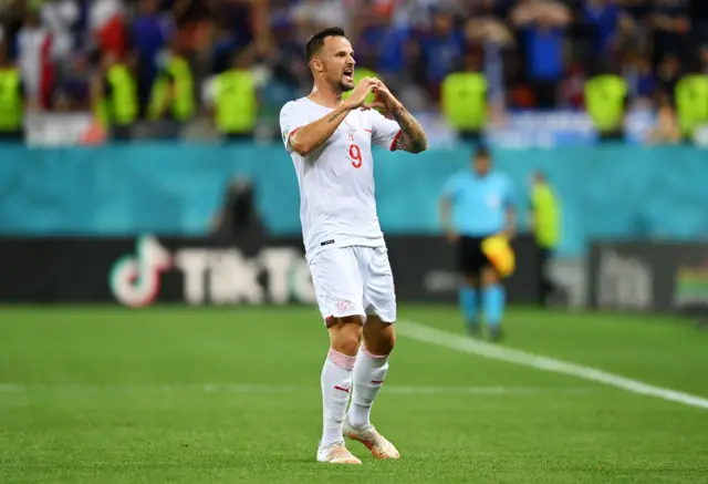 Seferovic celebrates