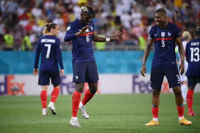 Pogba celebrates