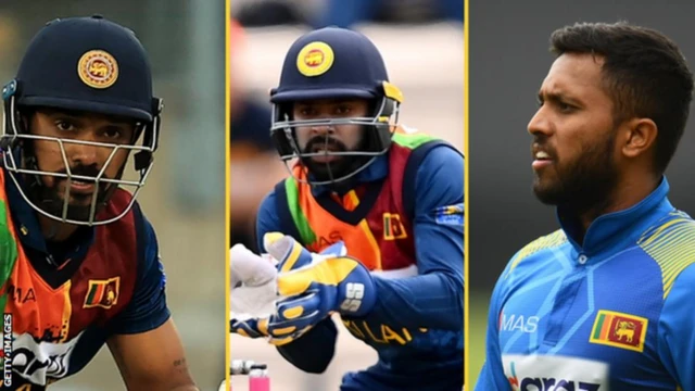 Opener Danushka Gunathilaka and wicketkeeper Niroshan Dickwella and vice-captain Kusal Mendis