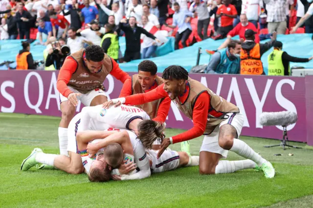 England celebrate