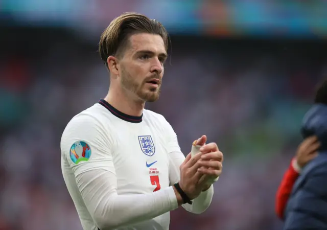 Jack Grealish at Tuesday's England match against Germany