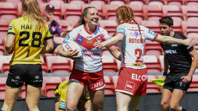 St Helens celebrate