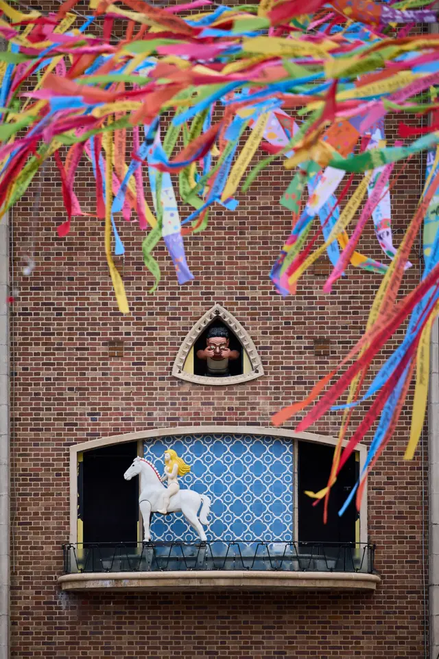 Ribbons decorating Coventry City Council