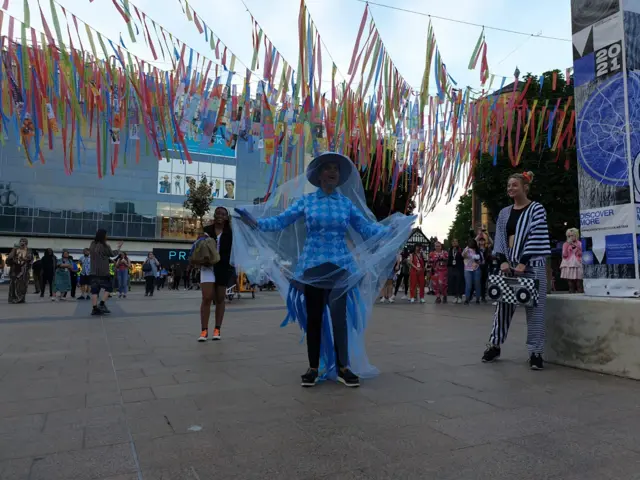 Pauline Black performing in Univeristy Square