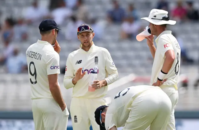 James Anderson, Joe Root, Stuart Broad