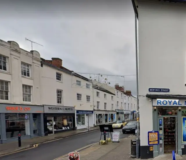 Corner on Bedford Street and Regent Street