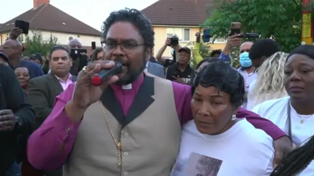 Desmond Jaddoo at the vigil