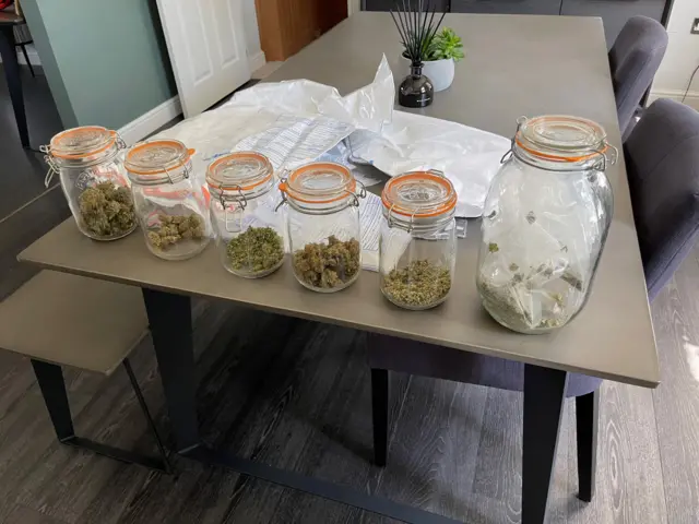 Some of the cannabis found